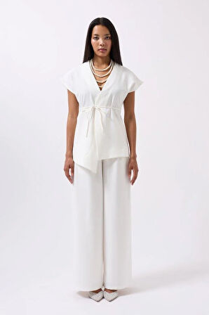 Bağcık Detay Yelek