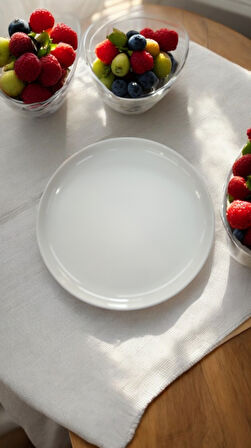 Güral porselen 6 adet  21 cm pasta tabak gbsblb21