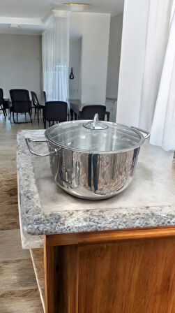 DefneSare 28 cm çelik derin tencere 