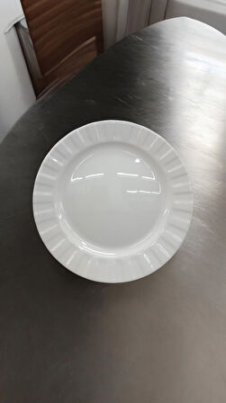 Farika 25 cm 6 adet  porselen servis tabağı zümrüt model