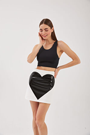 Nok Love Collection Tüvit Etek Beyaz