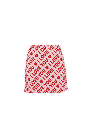 Nok Love Serisi Mini Etek PİNK LOVE