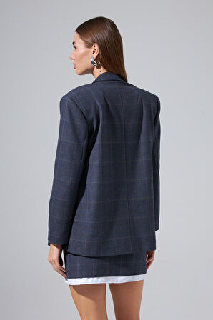 Limited Edition Serisi Naomi  Blazer Ceket Lacivert