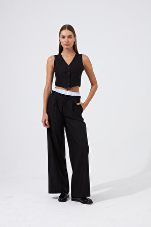 Cool Mode Serisi Boxer Bel Bantlı Pantolon Siyah