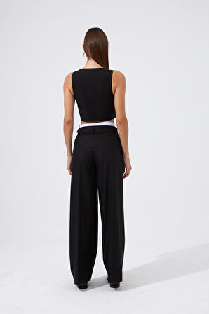 Cool Mode Serisi Boxer Bel Bantlı Pantolon Siyah