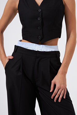 Cool Mode Serisi Boxer Bel Bantlı Pantolon Siyah