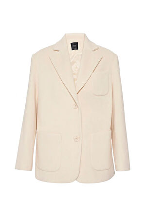 Magic Love Kaşe Blazer Ekru