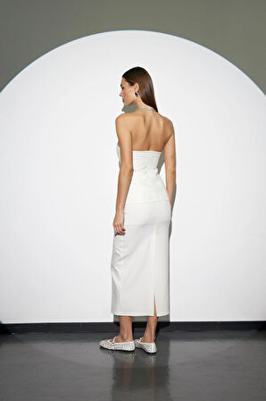 Nok Classic Signature Alessandra  Maxi Boy Kalem Etek Beyaz