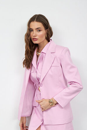 Enternal Elegance Blazer Ceket Pembe