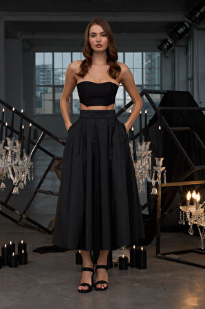 Extravaganza Maxi Skirt Siyah