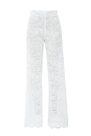 Pure Elegance Blossom Pant Beyaz