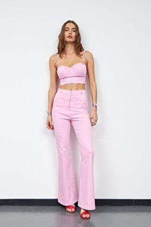 Amore Chic Askısı Çıkarılabilen Büstiyer Pembe