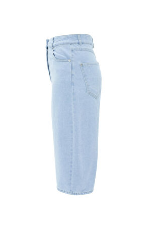 Nok Denim Serisi Bermuda Şort LİGHT BLUE