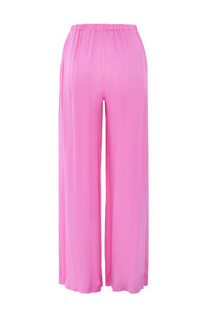 Baby Cool Bol Paça Saten Pantolon Pembe