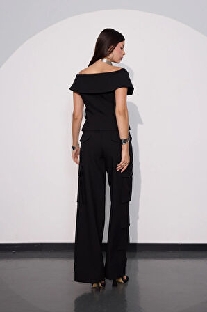 Limited Edition Serisi Star Kargo Pantolon Siyah