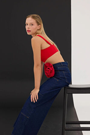 Classy Tank Top Büstiyer Kırmızı