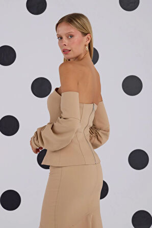 Süper Cool Maxi Boy Etek Camel