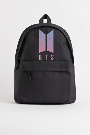 BTS Logo Baskılı Unisex Sırt Çantası