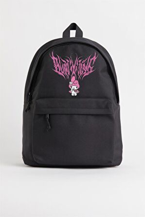 Melody Pink Baskılı Unisex Sırt Çantası