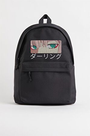 Zero Two Eyes Baskılı Unisex Sırt Çantası