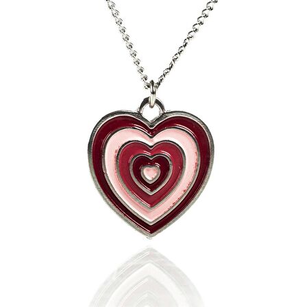 Red Heart Charm Kolye