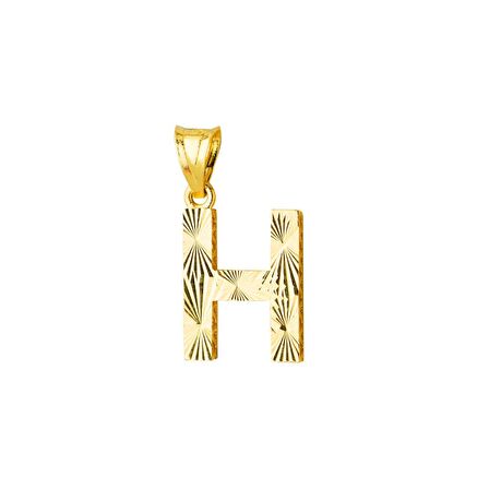 14 Ayar Altın H Harfi Kolye Ucu 0.64 gr