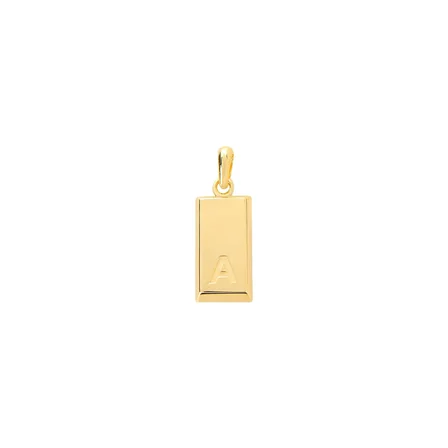 14 Ayar Altın Külçe Harf Kolye Ucu 1,05 gr