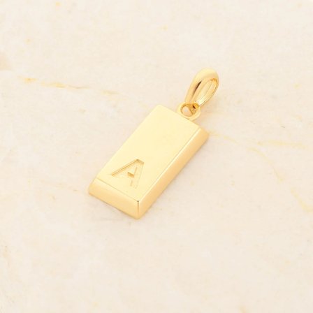14 Ayar Altın Külçe Harf Kolye Ucu 1,05 gr