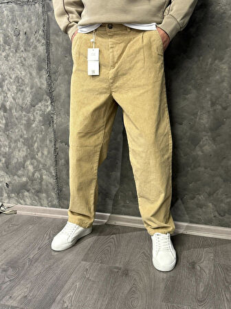 Atlanta Street Fitilli Kadife Jean Pantolon. Baggy fit. Rahat Kesim Erkek Pantolon