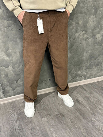 Atlanta Street Fitilli Kadife Jean Pantolon. Baggy fit. Rahat Kesim Erkek Pantolon