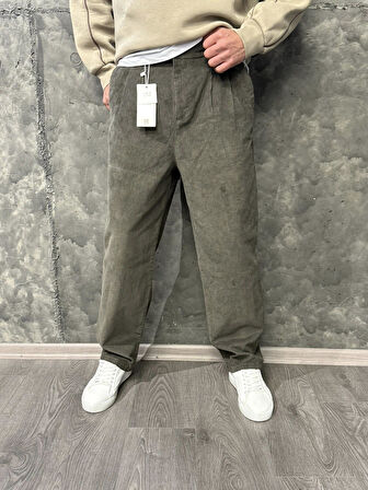 Atlanta Street Fitilli Kadife Jean Pantolon. Baggy fit. Rahat Kesim Erkek Pantolon