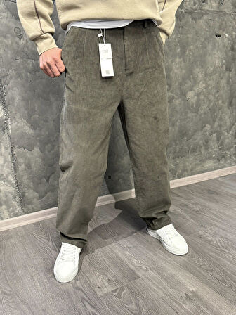 Atlanta Street Fitilli Kadife Jean Pantolon. Baggy fit. Rahat Kesim Erkek Pantolon