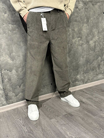Atlanta Street Fitilli Kadife Jean Pantolon. Baggy fit. Rahat Kesim Erkek Pantolon