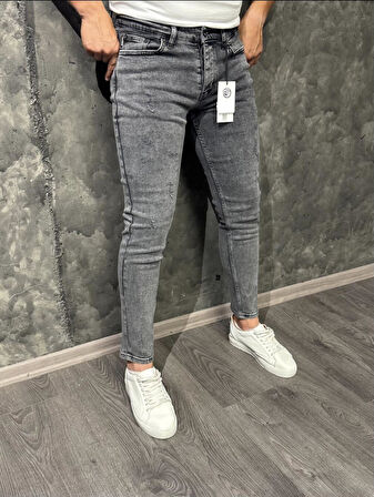 Edward Yıkamalı Erkek Trend Slim Fit Denim Jean Pantolon 