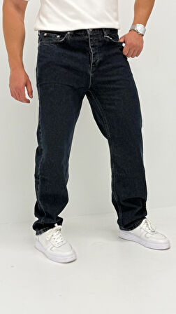 Zora Baggy Denim Koyu Mavi Jean Pantolon