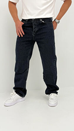Zora Baggy Denim Koyu Mavi Jean Pantolon