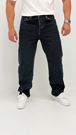 Zora Baggy Denim Koyu Mavi Jean Pantolon