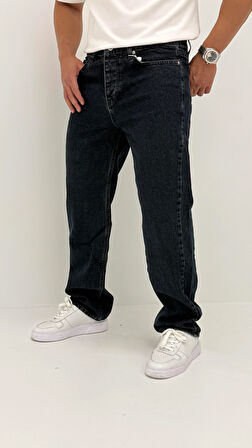 Zora Baggy Denim Koyu Mavi Jean Pantolon