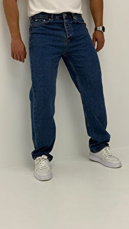 Jonas Baggy Denim Orta Mavi Jean Pantolon
