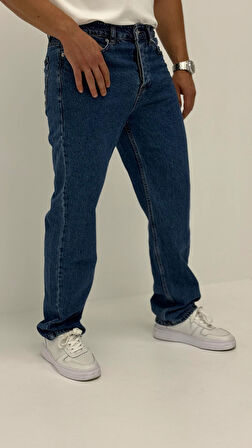 Jonas Baggy Denim Orta Mavi Jean Pantolon