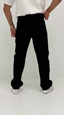 Megan Baggy Denim Siyah Erkek Jean Pantolon