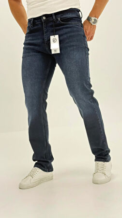 Beckham Classic Koyu Normal Bel Erkek Denim Pantolon 