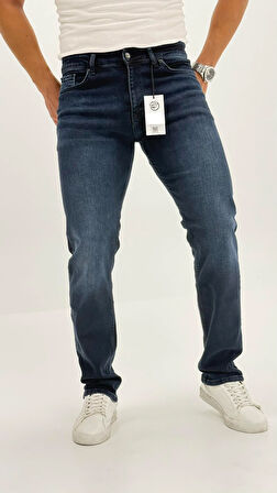 Beckham Classic Koyu Normal Bel Erkek Denim Pantolon 
