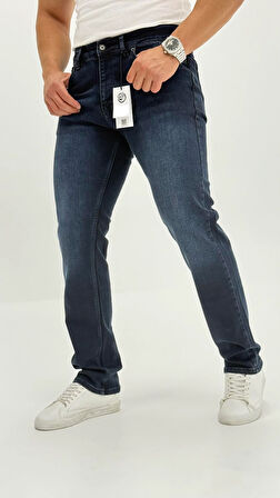 Beckham Classic Koyu Normal Bel Erkek Denim Pantolon 