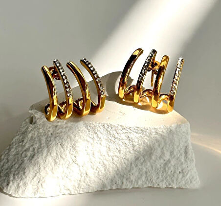 Moda Kadın Çelik Küpe Sns302007