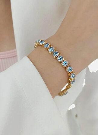 Nazar Su Yolu Çelik Bileklik Sns02