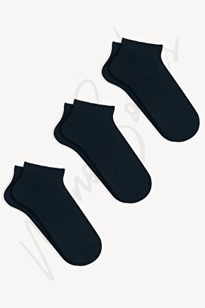  Mono Socks 3'lü Basic Düz Patik Çorap