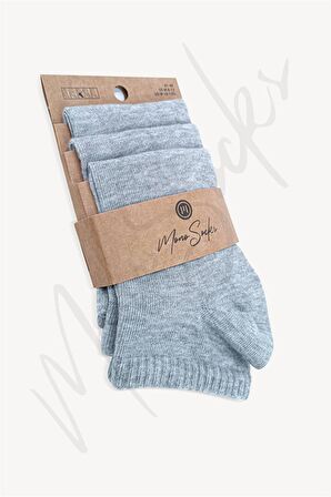  Mono Socks 3'lü Basic Düz Patik Çorap