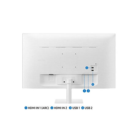 Samsung 27" M5 LS27CM501EUXUF 4Ms 60Hz FullHD Smart Monitör (LS27CM501EUXUF) (Teşhir & Outlet)