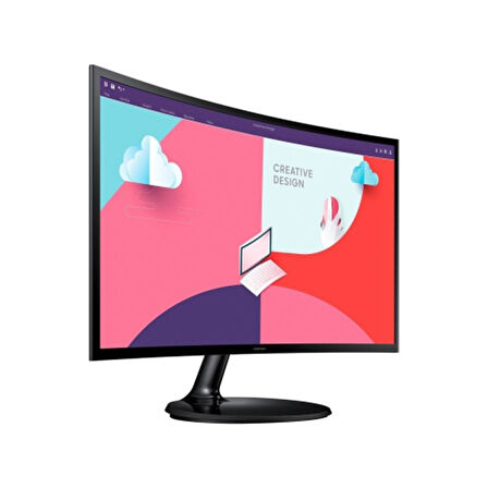 Samsung Essential 24" 4 ms Full HD Curved 75 Hz Monitör (Teşhir & Outlet ) - LS24C362EAUXUF 